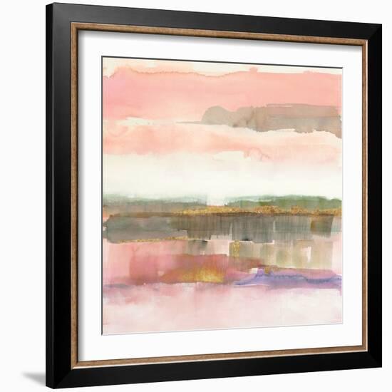 Influence of Line and Color Gold Crop-Mike Schick-Framed Art Print