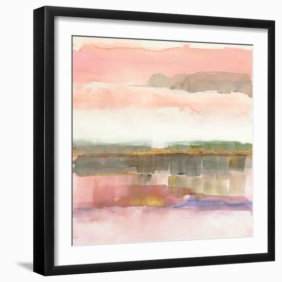Influence of Line and Color Gold Crop-Mike Schick-Framed Art Print