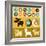 Infographics Elements - Dogs-venimo-Framed Art Print