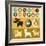 Infographics Elements - Dogs-venimo-Framed Art Print