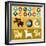 Infographics Elements - Dogs-venimo-Framed Art Print