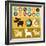 Infographics Elements - Dogs-venimo-Framed Art Print