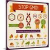 Information Poster Stop GMO!-incomible-Mounted Art Print