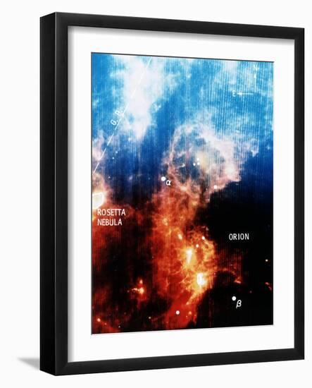 Infra-Red View of Constellation of Orion-null-Framed Giclee Print