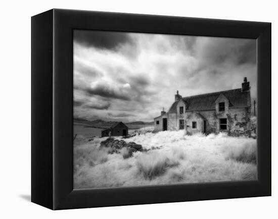 Infrared Image of a Derelict Farmhouse Near Arivruach, Isle of Lewis, Hebrides, Scotland, UK-Nadia Isakova-Framed Premier Image Canvas