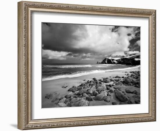 Infrared Image of Dalmore Beach, Isle of Lewis, Hebrides, Scotland, UK-Nadia Isakova-Framed Photographic Print