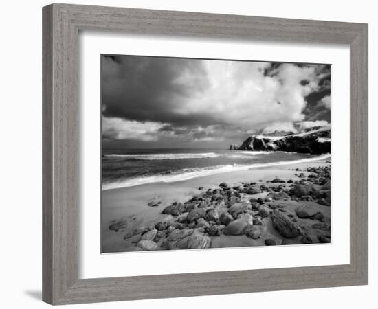 Infrared Image of Dalmore Beach, Isle of Lewis, Hebrides, Scotland, UK-Nadia Isakova-Framed Photographic Print