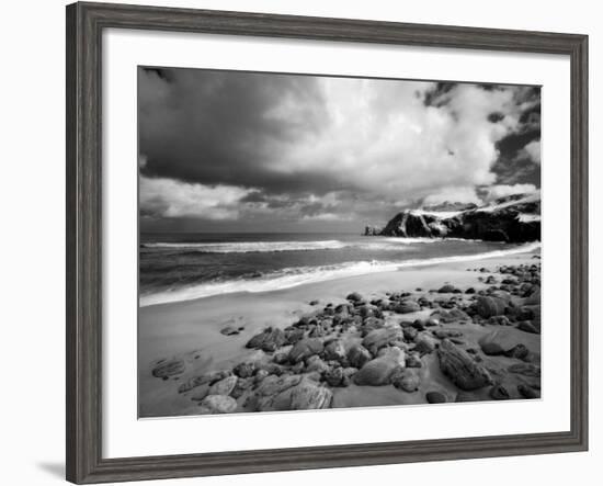 Infrared Image of Dalmore Beach, Isle of Lewis, Hebrides, Scotland, UK-Nadia Isakova-Framed Photographic Print