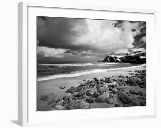 Infrared Image of Dalmore Beach, Isle of Lewis, Hebrides, Scotland, UK-Nadia Isakova-Framed Photographic Print