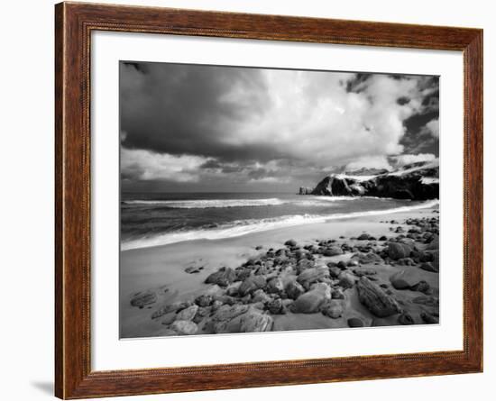 Infrared Image of Dalmore Beach, Isle of Lewis, Hebrides, Scotland, UK-Nadia Isakova-Framed Photographic Print