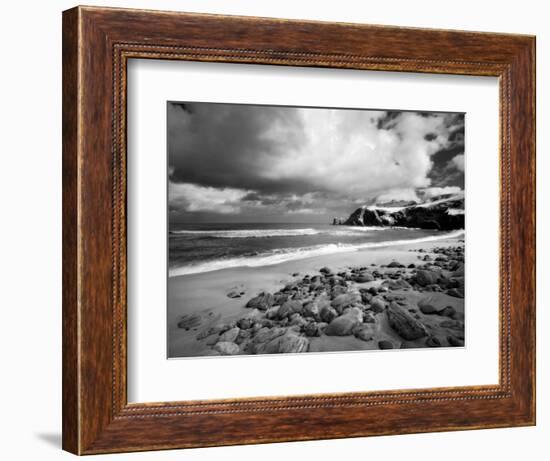 Infrared Image of Dalmore Beach, Isle of Lewis, Hebrides, Scotland, UK-Nadia Isakova-Framed Photographic Print