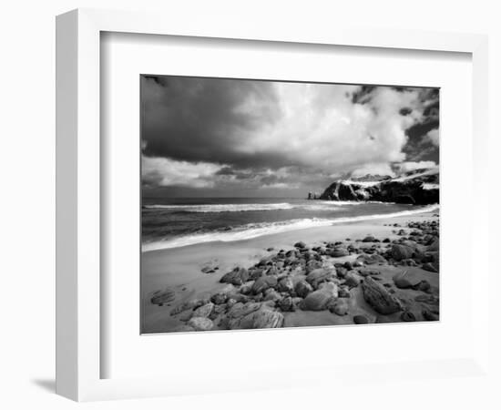 Infrared Image of Dalmore Beach, Isle of Lewis, Hebrides, Scotland, UK-Nadia Isakova-Framed Photographic Print