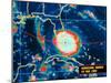 Infrared Image of Hurricane Andrew Crossing the Florida Coast on August 24, 1992-null-Mounted Photo