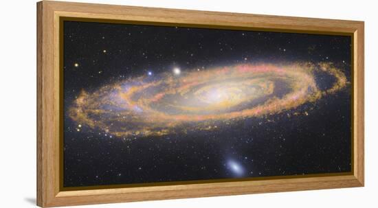 Infrared Image Of The Andromeda Galaxy-null-Framed Premier Image Canvas