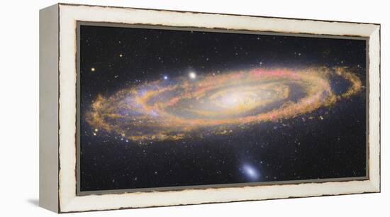 Infrared Image Of The Andromeda Galaxy-null-Framed Premier Image Canvas