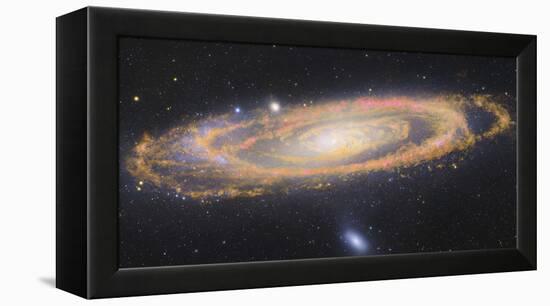 Infrared Image Of The Andromeda Galaxy-null-Framed Premier Image Canvas