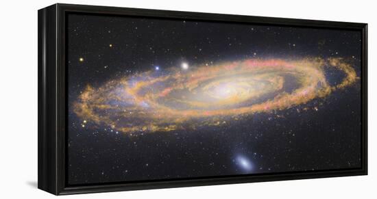 Infrared Image Of The Andromeda Galaxy-null-Framed Premier Image Canvas