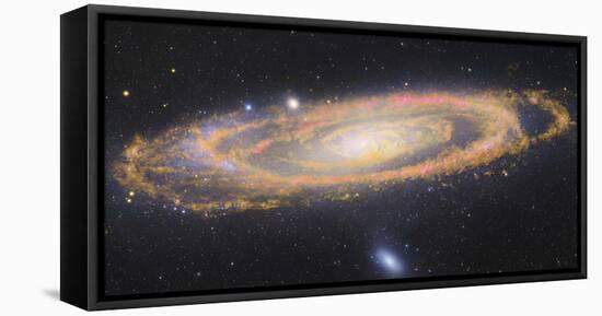 Infrared Image Of The Andromeda Galaxy-null-Framed Premier Image Canvas