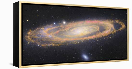 Infrared Image Of The Andromeda Galaxy-null-Framed Premier Image Canvas