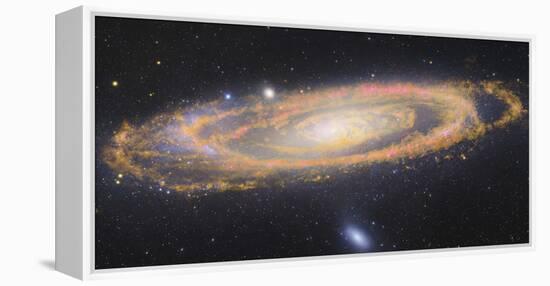 Infrared Image Of The Andromeda Galaxy-null-Framed Premier Image Canvas