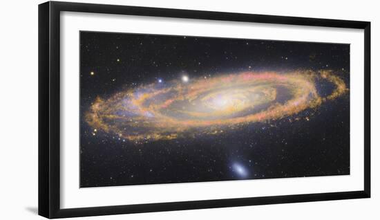 Infrared Image Of The Andromeda Galaxy-null-Framed Photographic Print