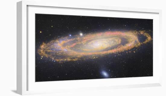 Infrared Image Of The Andromeda Galaxy-null-Framed Photographic Print