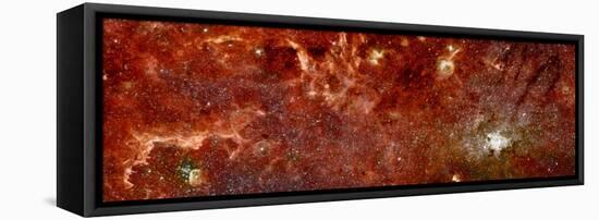 Infrared Image of the Center of the Milky Way Galaxy-Stocktrek Images-Framed Premier Image Canvas