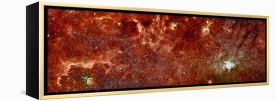 Infrared Image of the Center of the Milky Way Galaxy-Stocktrek Images-Framed Premier Image Canvas