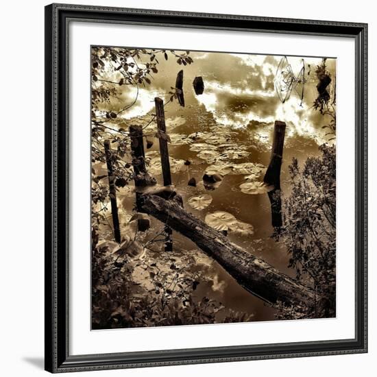 Infrared Pond 10-Jean-François Dupuis-Framed Art Print