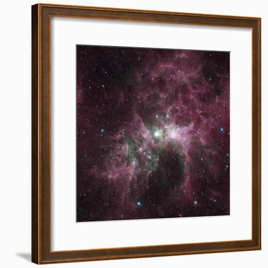 Infrared View of the Carina Nebula-null-Framed Photographic Print