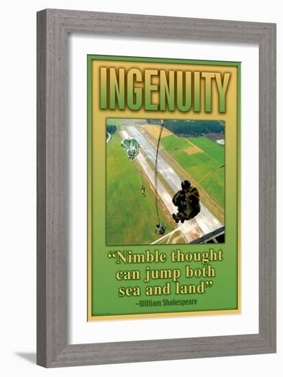 Ingenuity-null-Framed Art Print