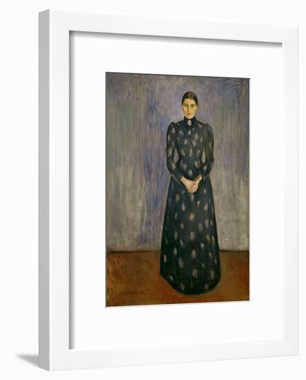 Inger Munch, The Artist's Sister, 1892-Edvard Munch-Framed Giclee Print