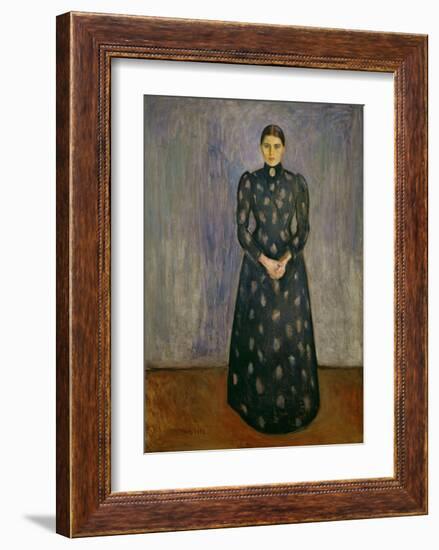 Inger Munch, The Artist's Sister, 1892-Edvard Munch-Framed Giclee Print