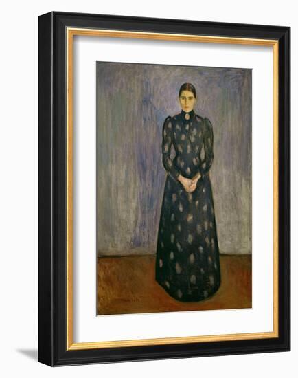 Inger Munch, The Artist's Sister, 1892-Edvard Munch-Framed Giclee Print