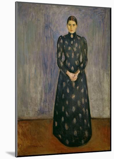 Inger Munch, The Artist's Sister, 1892-Edvard Munch-Mounted Giclee Print