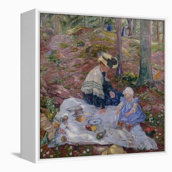 Ingerid and mother in Birkelunden, 1907-Thorolf Holmboe-Framed Premier Image Canvas