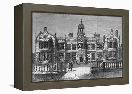 Ingestre Hall, Staffordshire, destroyed by Fire on Thursday, 12 October 1882-Frank Watkins-Framed Premier Image Canvas