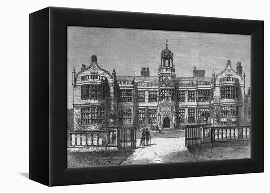 Ingestre Hall, Staffordshire, destroyed by Fire on Thursday, 12 October 1882-Frank Watkins-Framed Premier Image Canvas