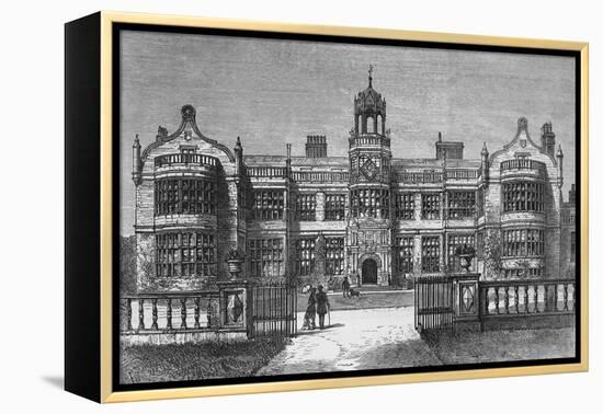 Ingestre Hall, Staffordshire, destroyed by Fire on Thursday, 12 October 1882-Frank Watkins-Framed Premier Image Canvas