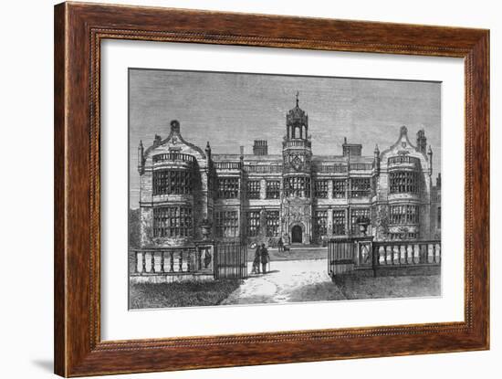 Ingestre Hall, Staffordshire, destroyed by Fire on Thursday, 12 October 1882-Frank Watkins-Framed Giclee Print