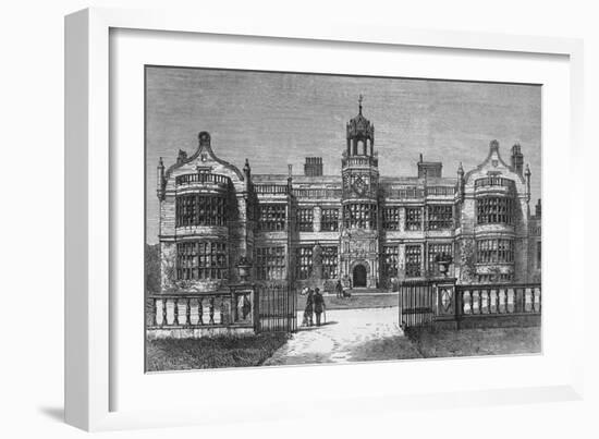 Ingestre Hall, Staffordshire, destroyed by Fire on Thursday, 12 October 1882-Frank Watkins-Framed Giclee Print