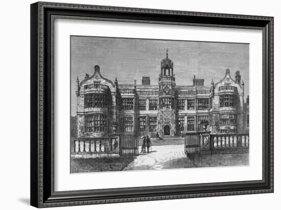 Ingestre Hall, Staffordshire, destroyed by Fire on Thursday, 12 October 1882-Frank Watkins-Framed Giclee Print