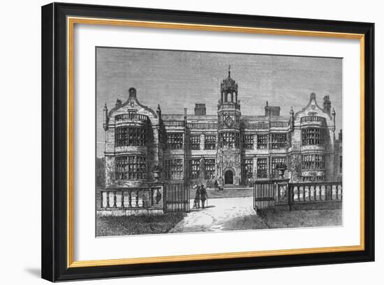 Ingestre Hall, Staffordshire, destroyed by Fire on Thursday, 12 October 1882-Frank Watkins-Framed Giclee Print