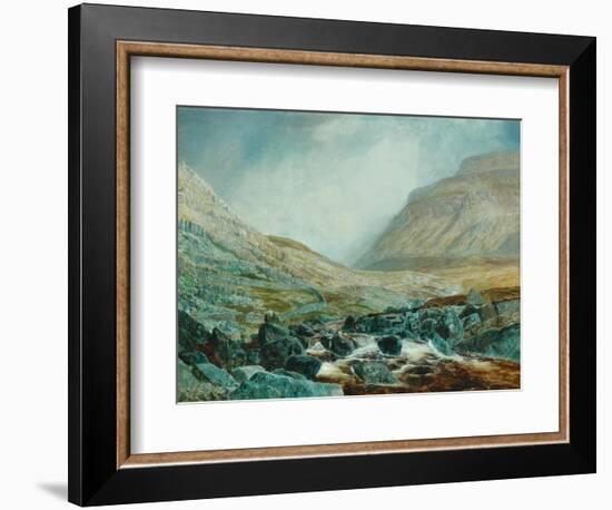 Ingleborough from under White Scar, Yorkshire Limestone Strata, 1868-John Atkinson Grimshaw-Framed Giclee Print