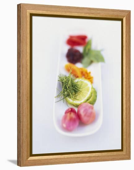 Ingredients and Spices in a Dish-Peter Medilek-Framed Premier Image Canvas