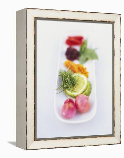 Ingredients and Spices in a Dish-Peter Medilek-Framed Premier Image Canvas