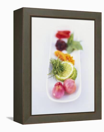 Ingredients and Spices in a Dish-Peter Medilek-Framed Premier Image Canvas