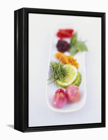 Ingredients and Spices in a Dish-Peter Medilek-Framed Premier Image Canvas