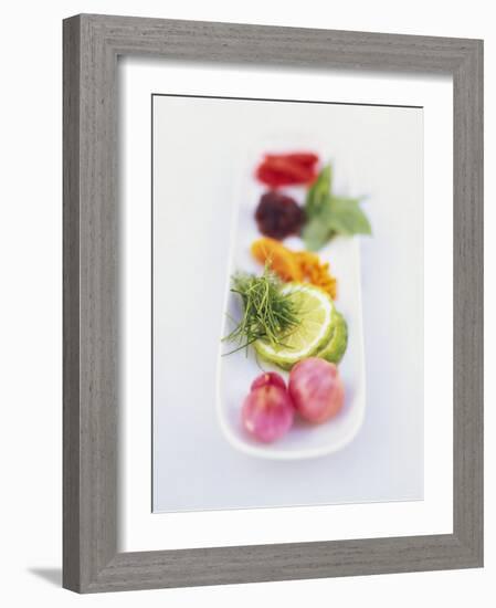 Ingredients and Spices in a Dish-Peter Medilek-Framed Photographic Print