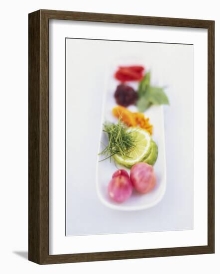 Ingredients and Spices in a Dish-Peter Medilek-Framed Photographic Print